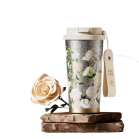 格沵GERM致敬梵高系列纯钛闪耀杯500ml 玫瑰/鸢尾花