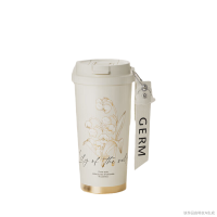 格沵germ 铃兰双饮保温杯带吸管水杯直饮杯500ML+可口可乐保温杯1200ML 颜色随机