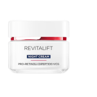 欧莱雅小金管防晒霜30ml SPF50+复颜晚霜50ml a醇抗皱补水保湿面霜