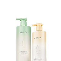 阿道夫(ADOLPH)天然香植物洗发水护发素套装400ml*2瓶 去屑