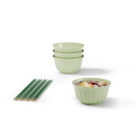 皖亭翡玉碗筷八件套
