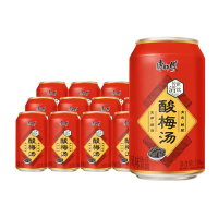 康师傅 传世清饮酸梅汤 易拉罐装饮品饮料310ml*12[散装]