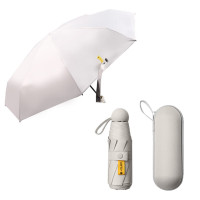 艾逸瑶选 晴悦系列钢骨玻纤五折胶囊伞 YS-1841 单位:把