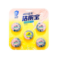 彩虹卫士4合1香氛洁厕宝(5个装)除菌率99.9%,元气白桃味3板装R6201-3 单位:盒