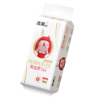 洁柔UR002-01J面子牌蚕丝柔可挂可抽洗脸巾70抽(单包装)单位:包