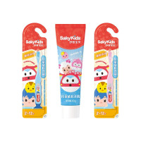 舒客宝贝儿童成长牙膏60g(草莓味)*1+舒客宝贝儿童成长牙刷*2支 单位:组