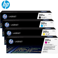 惠普 201A 原装彩色硒鼓 标容装-四色套装-约5410页 单位:套