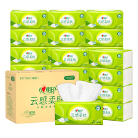 心相印云感100抽27包三层立体压花塑装面巾纸 DT17100 单位:箱