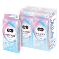 洁柔卫生湿巾10片独立装 6包装 电商专供 JS006-06E 单位:提