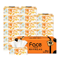 洁柔牌纸面巾(艺术巴黎软抽)90抽4层(18包装)(电商专供) BR243-18E 单位:组