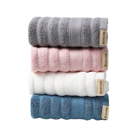 洁丽雅 Grace 毛巾4条A类新疆纯棉柔软洗脸洗澡家用吸水男女情侣加厚大面巾 34*74cm 100G/条 单位:袋