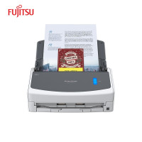 富士通(fujitsu)IX1400 A4彩色高速双面扫描仪 发票文件自动进纸连续批量扫描机PDF