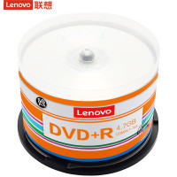 联想(Lenovo)DVD+R 光盘/刻录盘 16速4.7GB 空白光盘 桶装50片 办公系列