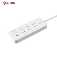 公牛(BULL)超功率保护 新国标插座/插线板/插排/排插/接线板/拖线板 GN-B2080 全长2米 8位总控开关