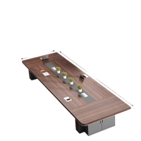 中伟(ZHONGWEI) 现代简约会议桌办公桌洽谈桌办公室会议室长条桌员工桌smhyz-333 2.0*1.0*0.7