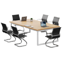 中伟(ZHONGWEI)现代简约会议桌办公桌洽谈桌办公室会议室长条桌smhyz-333 3.0*1.2*0.75米单桌