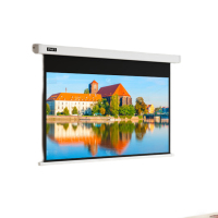 英微 DF电动遥控纤维抗光幕布投影布 120英寸 16:9家用[含遥控器] 黑色 按个销售