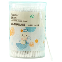 全棉时代2021婴儿细轴双头棉签77.5mm±1mm,180支/罐 6罐 单位:组