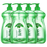 蓝月亮茶清天然绿茶洗洁精1kg×4 单位:套