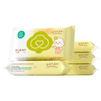 全棉时代 2022婴儿棉湿巾65gsm,15*20cm,20片/包,5包/袋 单位:袋