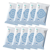全棉时代2024全棉纯水湿巾60gsm,178mmx150mm,10片/包,10包/袋 单位:袋