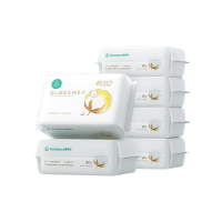 全棉时代婴儿超柔纯棉柔巾50gsm 150X200mm 80片/包 6包/提(单位:提)