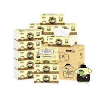 心相印云感IP款 20包100抽三层立体压花塑装面巾纸(布丁狗)DTY18100(电商) 单位:组