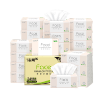 E洁柔牌 纸面巾(东方花园128软抽)100抽3层(20包装)TR371-20(电商专供) 单位:箱