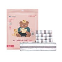 金号 A-TIMES系列 沁然 浴巾+方巾*4套装 AT3655BBTMY 单位:袋