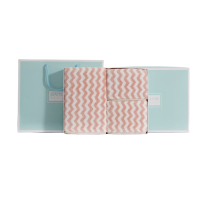 三利 毛巾礼盒装 粉色+灰色(两条装) 单位:盒