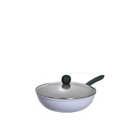 JZ30CG炊大皇 炒锅不粘锅炒菜锅煎锅麦饭石色易洁30cm 电磁炉通用 匠紫