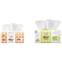 心相印 婴儿90抽20包装三层立体压花塑装面巾纸(M码) DT13090 单位:箱