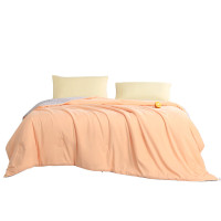 富安娜净柔夏被\月光漫步\浅橙\203*229cm\370g 无纺布袋装