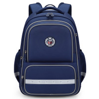 第九城堡书包小学生护脊减负儿童书包3-6年级男孩女生一体式时尚双肩包 太空宇航员-蓝色大号 CS13932