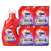 奥妙全自动含金纺薰衣草护衣洗衣液19.8斤(1.9KG瓶*1+2KG袋*4)留香