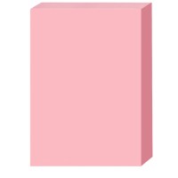 科朗鑫盛 KL-CF123 粉色a4纸 彩纸粉红纸 彩色桌签复印纸 打印纸手工折纸凭证纸 粉色a4纸浅粉纸 500张