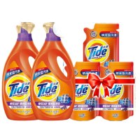 汰渍去渍洗衣液淡雅薰香11斤装(2kg*2瓶+500g*3袋)家庭装 无惧混洗