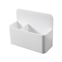 得印 磁吸笔筒 白板笔筒0361 黑板盒子 磁性多功能收纳盒笔盒 白色1个