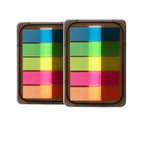 晨光(M&G)文具[热门商品]200张荧光透明便利贴索引标签贴便签贴纸小条高颜值5色标记书签贴43*12mmYD-980