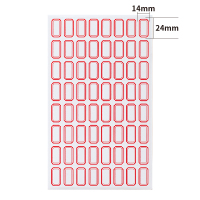 DSB(迪士比)3840枚24×14mm标签纸贴纸不干胶便利贴口取纸自粘易撕便签办公用品记号贴便签4621红色