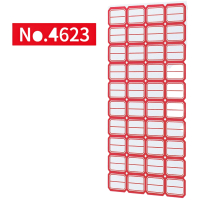 DSB(迪士比)2400枚29×20mm标签纸贴纸不干胶便利贴口取纸自粘易撕办公用品记号贴便签纸4623红色