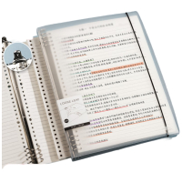 得力(deli)A4/60张活页本笔记本子作业本可拆卸学生线圈本记事本考研透明横线HA460