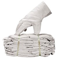 胜丽(SHENGLI) 帆布手套 10付/包 劳保加厚耐磨抗撕裂 电焊搬运防护 24道线 白甲双层棉质 钢筋工建筑行业批发 GCF240