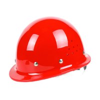 首盾 安全帽 高档进口ABS钢钉烤漆型 防砸透气抗冲击 工地施工建筑工程 红色