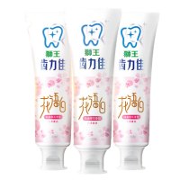 狮王(Lion)花语白樱花牙膏140g*3牙齿亮白去黄去牙渍