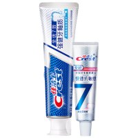 佳洁士全优7效强健牙釉质牙膏180g+专研抗敏40g新老包装混发