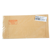 广博(GuangBo)100只装5号DL牛皮纸信封80g/110*220mm邮局标准信封袋发票收据文件袋工资袋信纸寄信信