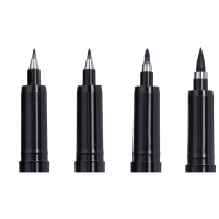 白雪(snowhite)[热门商品]直液式秀丽笔小楷勾线笔毛笔入门初学者套装练字大楷中楷绘画美工秀逸笔四款 各一支