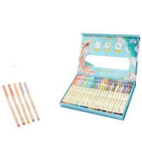 点石制笔 柔绘笔秀丽笔弹性软头毛刷笔马克笔小楷学生绘画涂色手账生日毕业礼物310E新国色24色礼盒