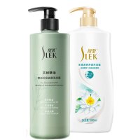 舒蕾茶树水莲套装洗发水沐浴露530g+600ml控油蓬松去屑 洗头膏